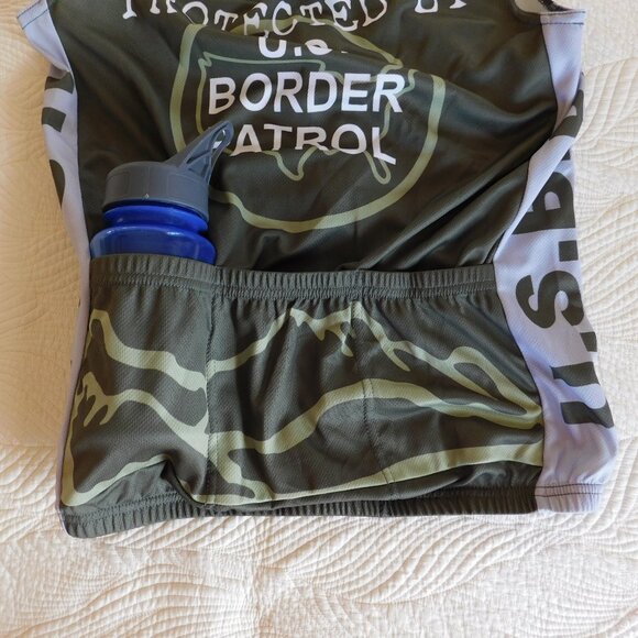 Limited Edition USBP Border Patrol full zip race fit cycling training jersey - Picture 9 of 12